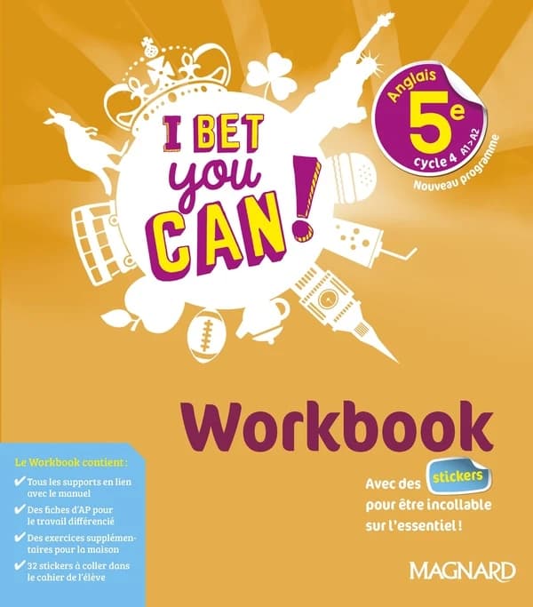 I bet you can ! : Anglais, 5e, cycle 4 : A1-A2 : nouveau programme