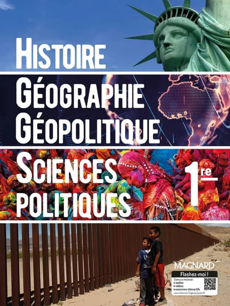 Histoire, géographie, géopolitique et sciences politiques ; 1re ; manuel élève (édition 2019)