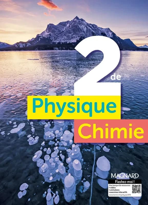 Physique, chimie, 2de : programme 2019