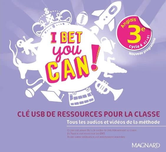 I bet you can ! : anglais 3e, cycle 4 : A2>B1