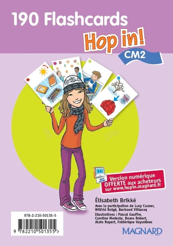 Hop in ! : anglais ; CM2 ; 190 flashcards (édition 2015)
