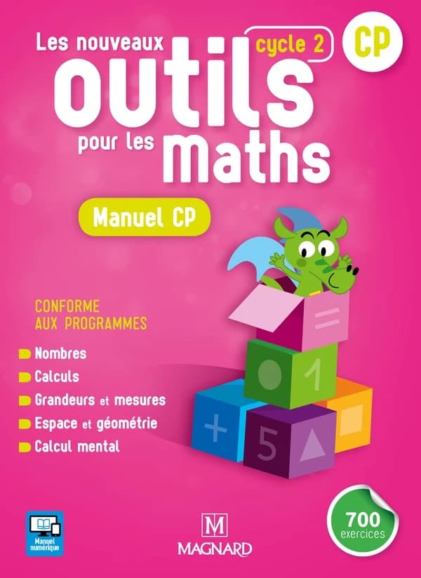 Les nouveaux outils pour les maths CP cycle 2 : Manuel