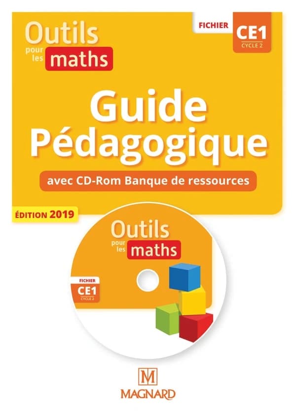 Outils pour les maths : CE1 ; guide pédagogique avec cd-Rom banque de ressources (édition 2019)