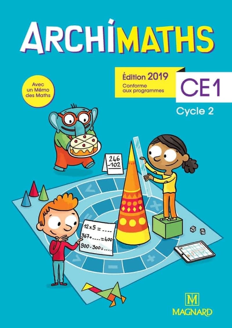 Archimaths : CE1 ; fichier de l'élève ; avec mémo des mathématiques (édition 2019)