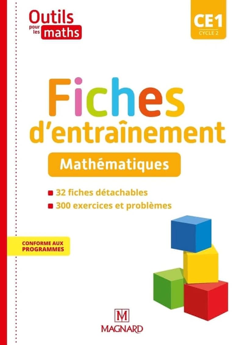Outils pour les maths : CE1 ; fiches d'entraînement (édition 2021)