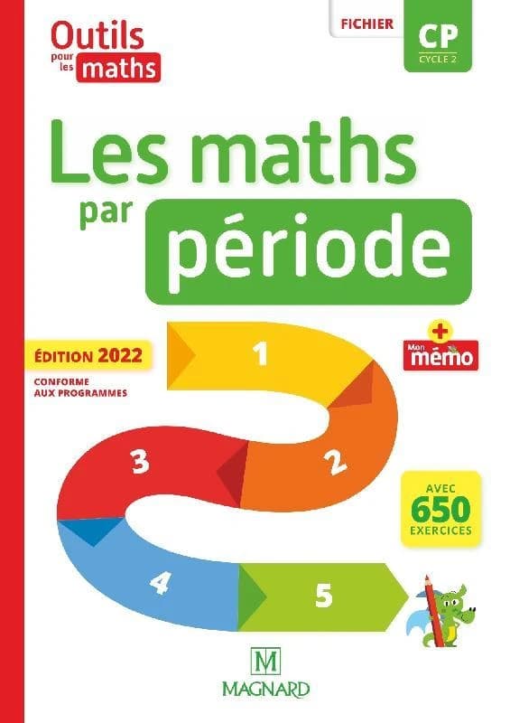 Outils pour les maths : les maths par période : CP ; fichier + mémo (édition 2022)