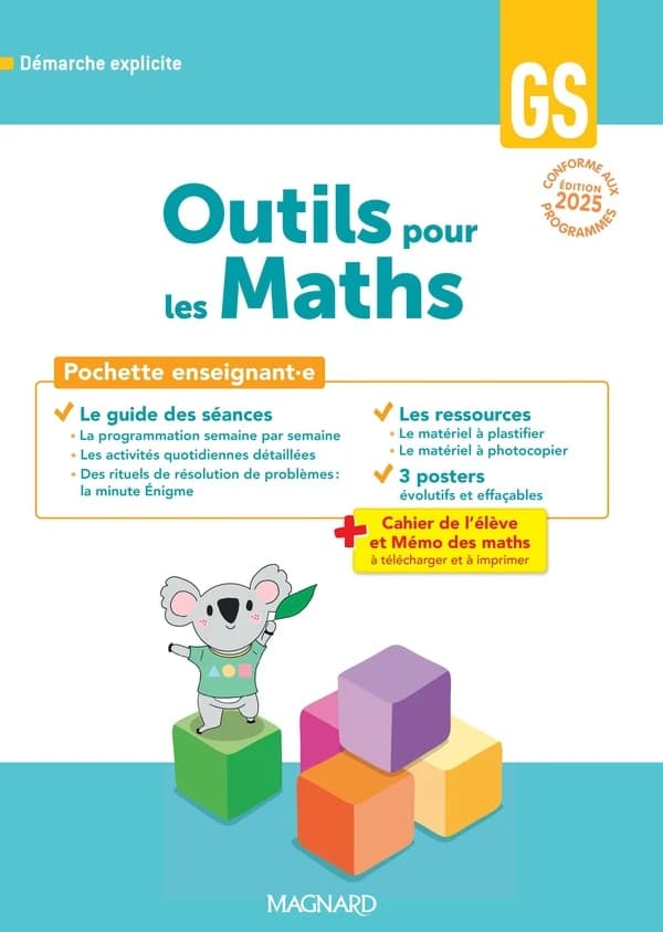 Outils pour les Maths GS : Pochette enseignant.e