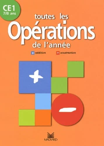 Toutes Les Operations De L'Annee Ce1