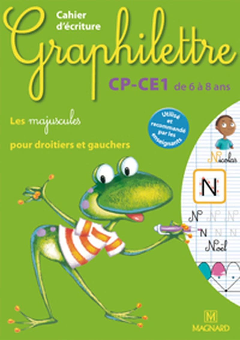 GRAPHILETTRE CP CE1: CAHIER D'ECRITURE