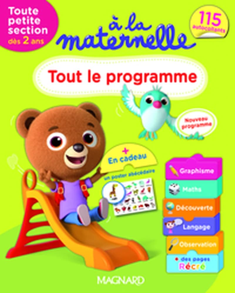 2016 A LA MATERNELLE TPS TOUT LE PROGRAMME