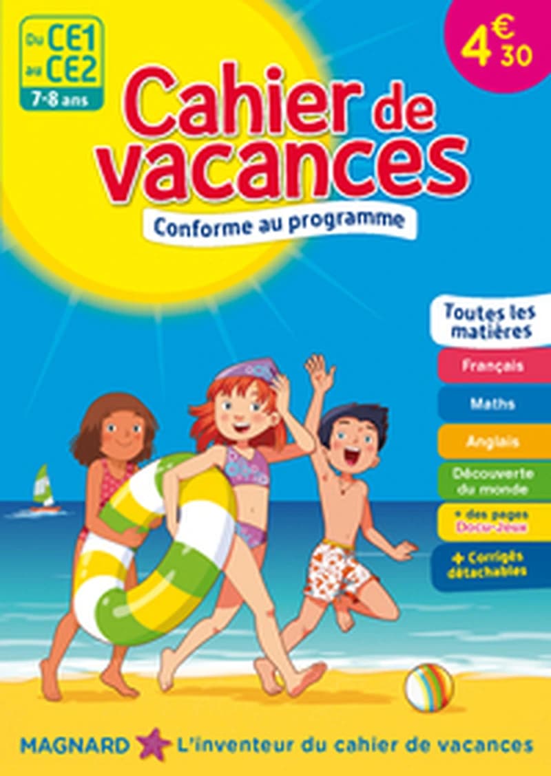 CAHIER DE VACANCES DU CE1 AU CE2 2017