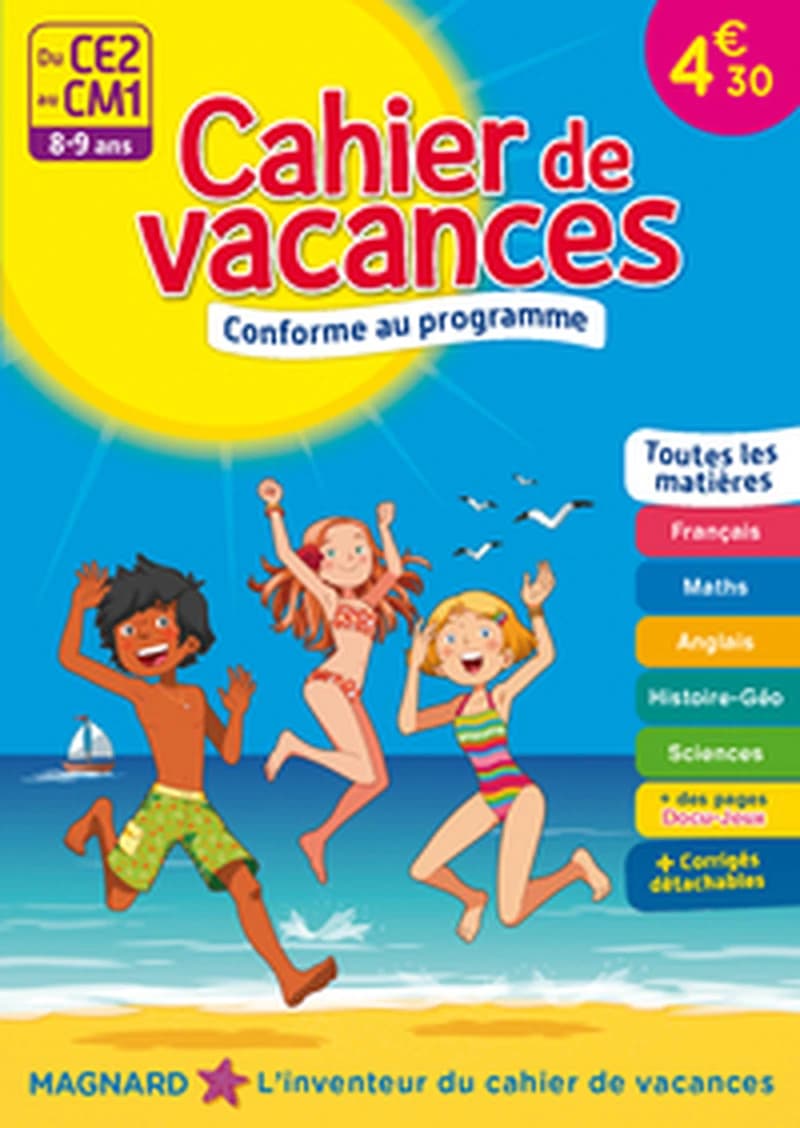 CAHIER DE VACANCES DU CE2 AU CM1 2017