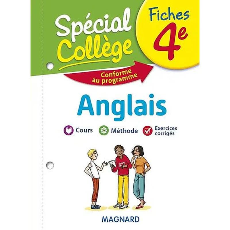Spécial collège : anglais ; 4e ; fiches