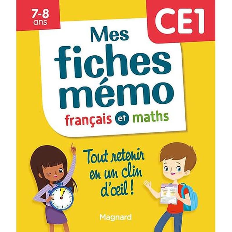 Mes fiches mémo : français et maths, CE1, 7-8 ans