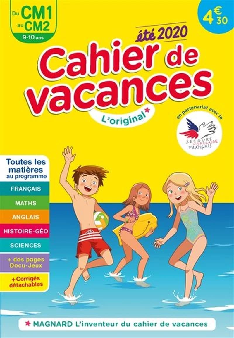 CAHIER DE VACANCES ETE 2020 DU CM1 AU CM2 9-10 ANS