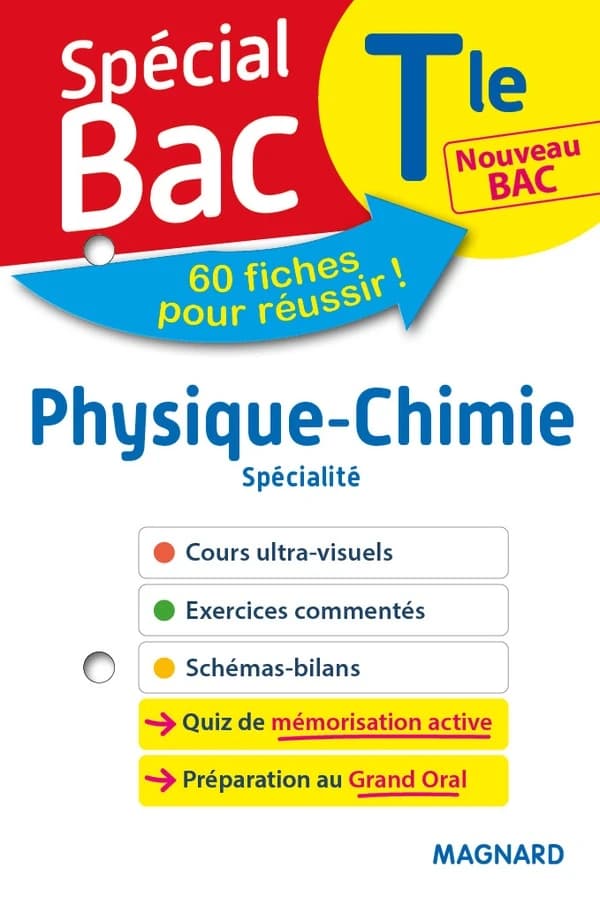 Fiches spécial bac ; physique-chimie ; terminale bac (édition 2021)