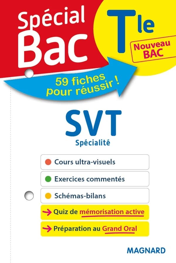 Fiches spécial bac ; SVT ; terminale bac (édition 2021)