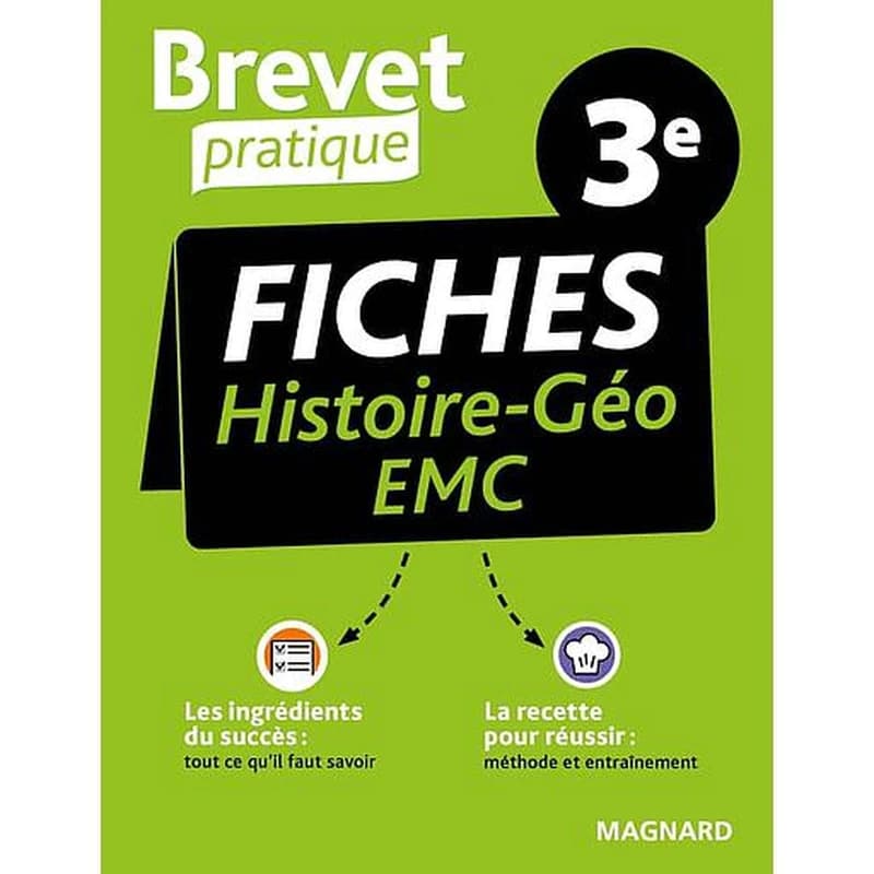 Brevet pratique : fiches histoire-géographie-EMC ; 3e