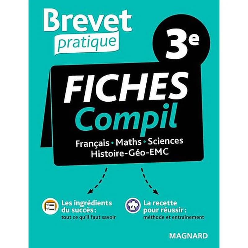 Fiches Compil 3e : Français, Maths, Sciences, Histoire-Géo-EMC