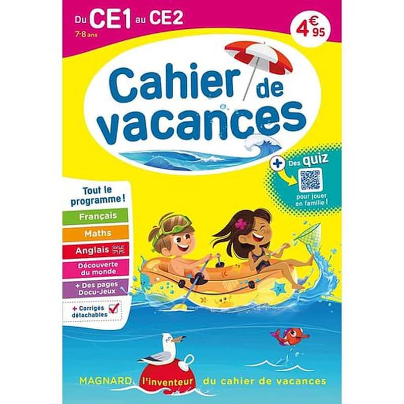 Cahier de vacances : du CE1 vers le CE2 (édition 2023)