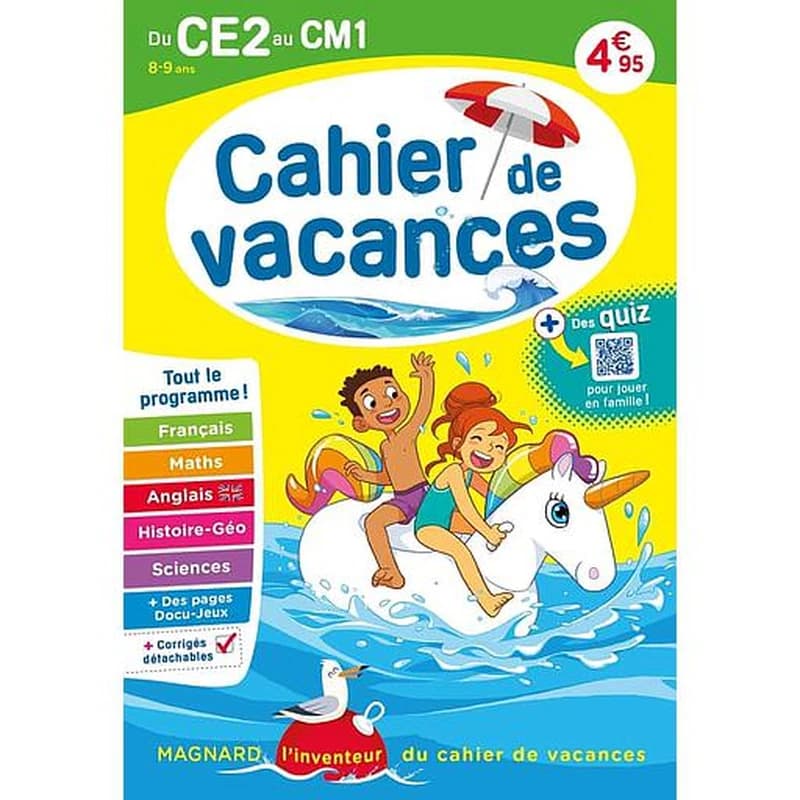 Cahier de vacances : du CE2 vers le CM1 (édition 2023)