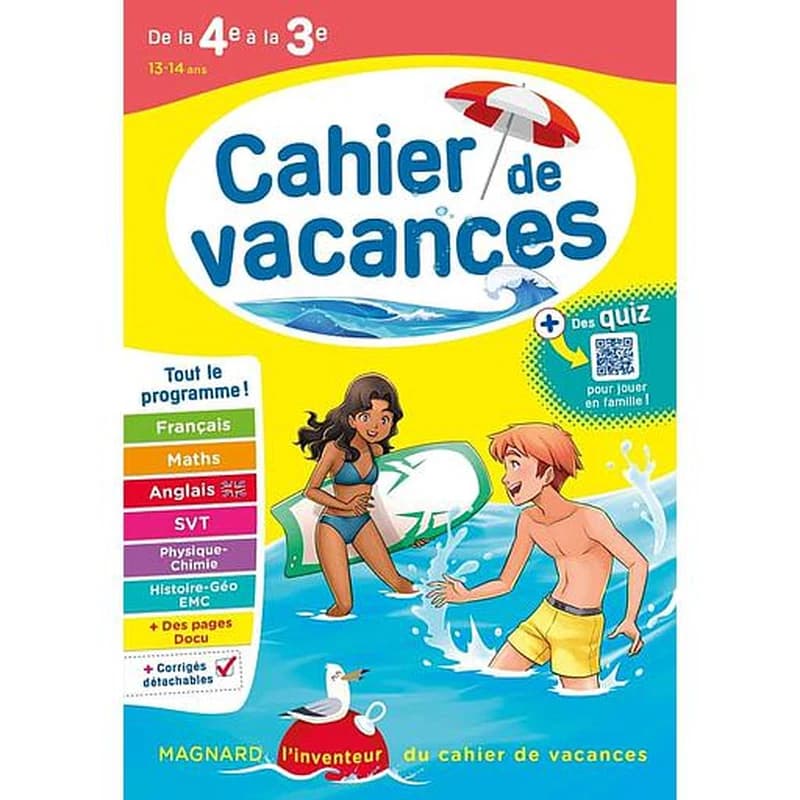 Cahier de vacances : de la 4e vers la 3e (édition 2023)