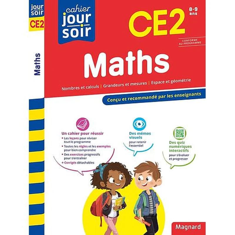 Cahier du jour, cahier du soir : Maths CE2 : 8-9 ans