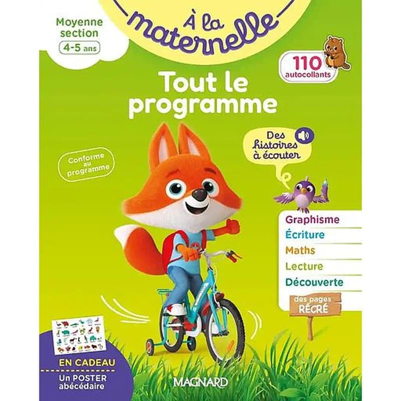 à la maternelle : Tout le programme ; Moyenne section ; Tous les apprentissages de MS
