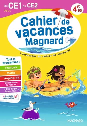 Cahier de vacances : Du CE1 vers le CE2 7-8 ans : Magnard, l'inventeur du cahier de vacances (édition 2026)
