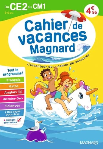 Cahier de vacances : Du CE2 vers le CM1 8-9 ans : Magnard, l'inventeur du cahier de vacances (édition 2026)