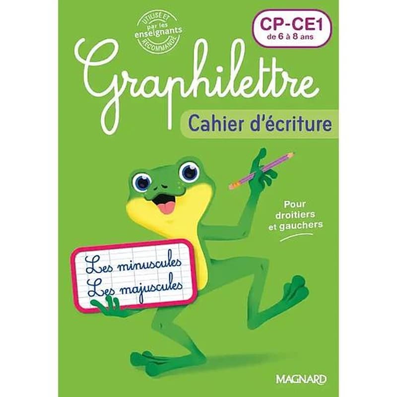 Graphilettre : Cahier d'écriture ; CP, CE1