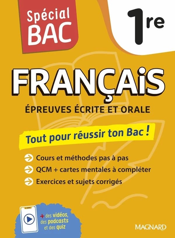 Spécial bac : Français : Première ; Cours complet, méthode, exercices et sujets pour réussir l'examen (édition 2026)