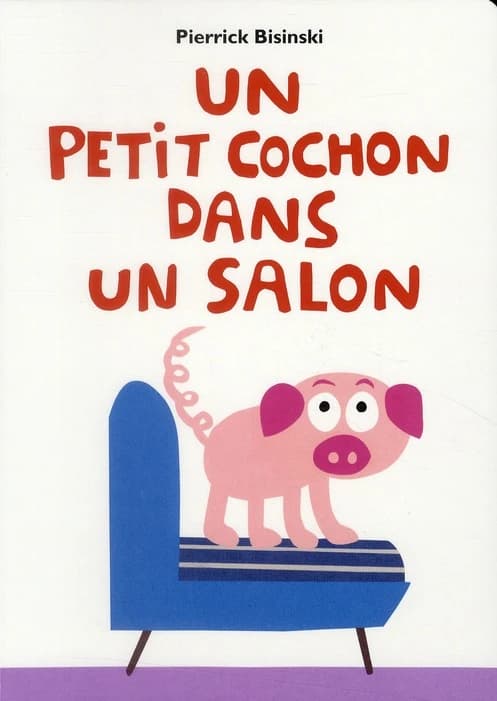Un petit cochon dans un salon