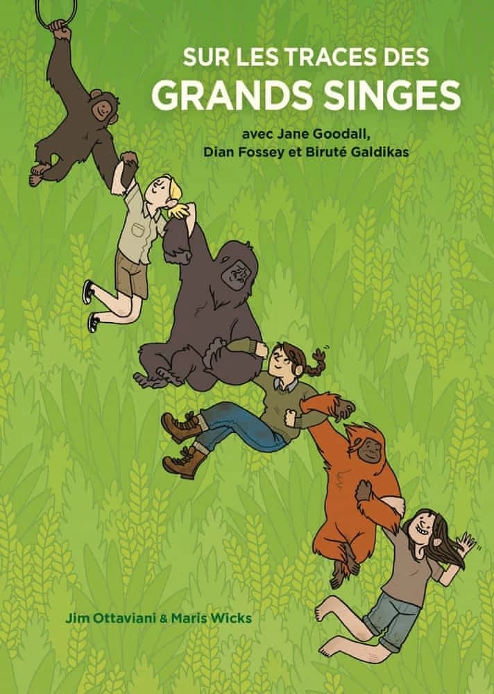 Sur les traces des grands singes : avec Jane Goodall, Dian Fossey et Biruté Galdikas