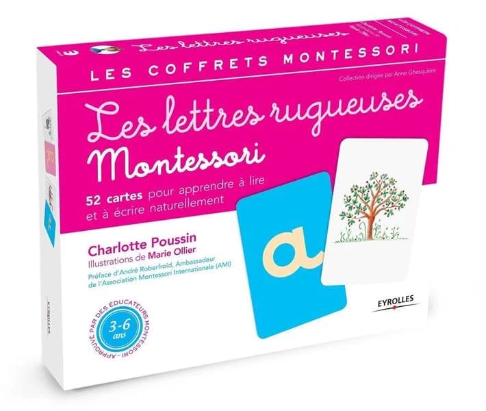 Les lettres rugueuses pour apprendre à lire et à écrire naturellement : 3-6 ans, approuvé par des éducateurs Montessori