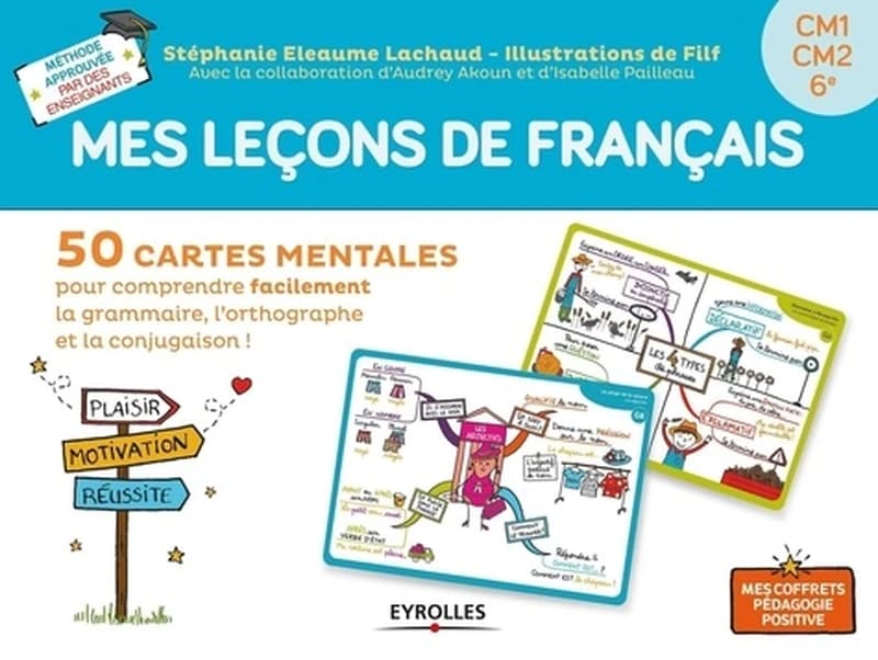 MES LECONS DE FRANCAIS - 50 CARTES MENTALES POUR COMPRENDRE FACILEMENT LA GRAMMAIRE, L'ORTHOGRAPHE E