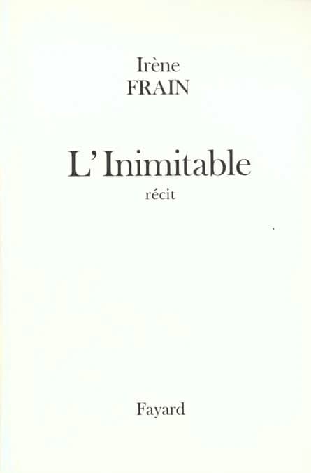 L'Inimitable : récit
