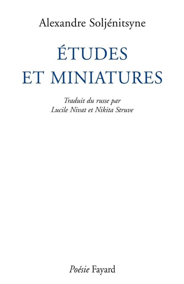 Études et miniatures