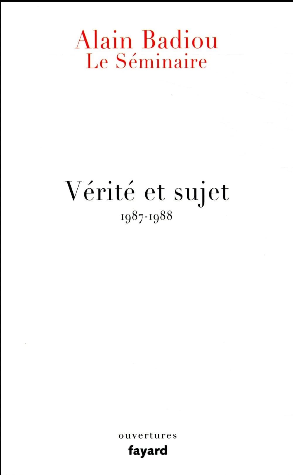 Vérité et sujet