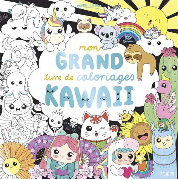 Mon grand livre de coloriage Kawai : [Album à colorier]
