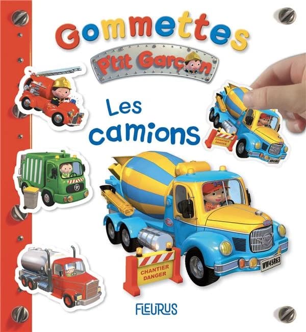 Gommettes P'tit Garçon : les camions : [Autocollant]