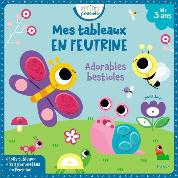 Mes tableaux en feutrine : adorables bestioles : dès 3 ans : [Autocollant]