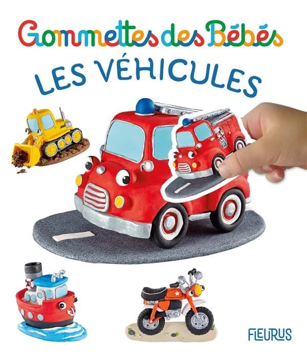 Les véhicules : gommettes pour bébés : [Autocollant]
