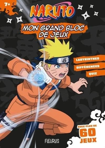 Naruto : Mon grand bloc de coloriages et jeux