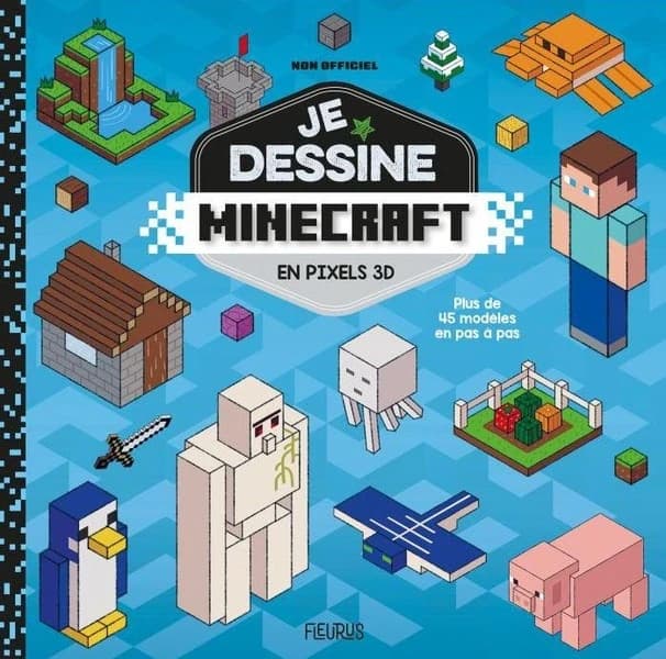 Je dessine Minecraft en pixels 3D