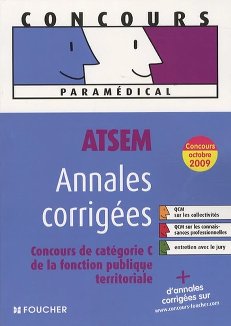 Concours paramédical ATSEM, Annales corrigées  - Concours de catégorie C de la fonction publique territoriale