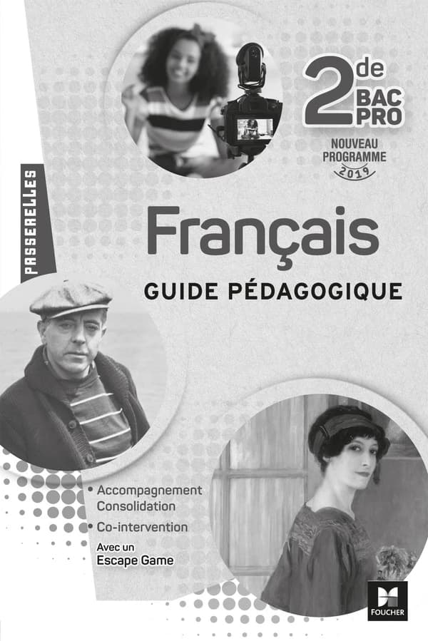 Passerelles : français ; 2nde bac pro ; guide pédagogique (édition 2019)