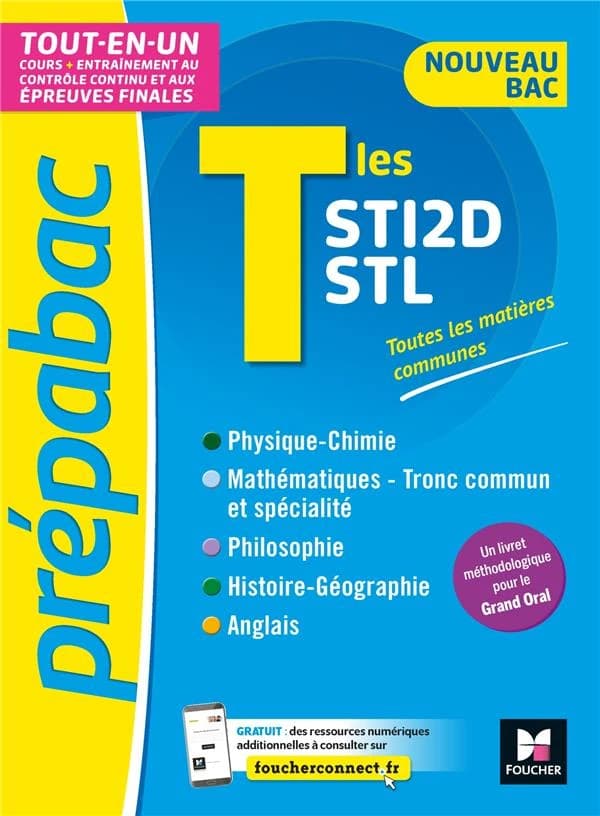 Prépabac : terminale STI2D, STL ; tout-en-un