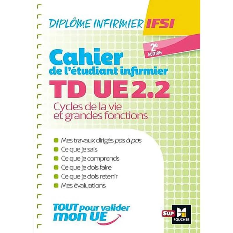 Cahier de TD de l'étudiant infirmier