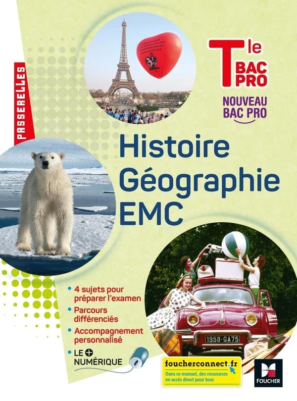 Passerelles : histoire-géographie-EMC ; terminale bac pro ;- livre de l'élève (édition 2021)